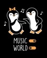 Shop Musical Penguins Boyfriend T-Shirt Black