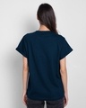Shop Musical Penguins Boyfriend T-Shirt Navy Blue-Design