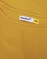 Shop Mustard Yellow Basic Round Hem T-Shirt