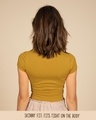 Shop Mustard Yellow Crop Top