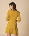 Shop Mustard Yellow Flared Dress-Design