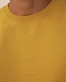 Shop Mustard Yellow Fleece Light Sweatshirt