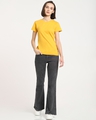 Shop Women's Mustard Yellow T-shirt-Full