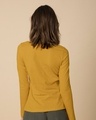 Shop Mustard Yellow Scoop Neck Full Sleeve T-Shirt-Design
