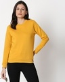 Shop Mustard Yellow Sweatshirt-Front