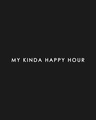Shop My Kinda Happy Hours Crewneck Varsity Rib H/S T-Shirt (DL) Multicolor-Full