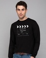 Shop My Life As A Movie Fleece Light Sweatshirts-Front