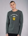 Shop My Morning Drink Full Sleeve T-Shirt-Front