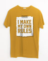 Shop My Own Rules Half Sleeve T-Shirt-Front