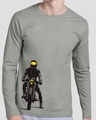 Shop My Ride Full Sleeve T-Shirt Meteor Grey-Front