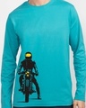 Shop My Ride Full Sleeve T-Shirt Tropical Blue-Front