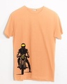 Shop My Ride Half Sleeve T-Shirt Mock Orange -Front
