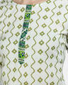 Shop Women's Multicolor Cotton Printed 3/4 Sleeve Round Neck Casual Kurta