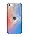 Shop Mystic Aurora Abstract Printed Premium Glass Cover for iPhone SE 2022 (Shock Proof, Lightweight)-Front