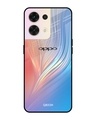 Shop Mystic Aurora Printed Premium Glass Cover for Oppo Reno8 5G (Shockproof, Light Weight)-Front