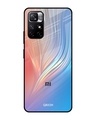Shop Mystic Aurora Printed Premium Glass Cover for Redmi Note 11T 5G (Shock Proof, Lightweight)-Front