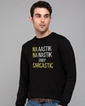 Shop Na Aastik Na Nastik Fleece Light Sweatshirt-Front