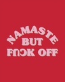 Shop Namaste But Boyfriend T-Shirt Cherry Red-Full