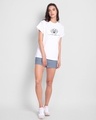 Shop Namaste Line Boyfriend T-Shirt White-Design