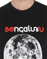 Shop Unisex Black Bengaluru Lunar Probe Print Cotton T-shirt