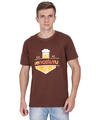 Shop Unisex Brown Bengaluru Breweries Print Cotton T-shirt-Front