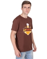 Shop Unisex Brown Bengaluru Breweries Print Cotton T-shirt-Full
