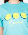Shop Unisex Green Tennis Ball Typography Cotton T-shirt