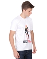 Shop Unisex White Born to Play Print Cotton T-shirt-Full