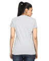 Shop Women's Grey Bengaluru Yoga Print Cotton T-shirt-Design