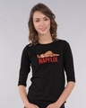 Shop Napflix 3/4th Sleeve T-Shirt-Front