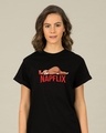 Shop Napflix Boyfriend T-Shirt-Front