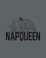 Shop Napqueen Kitty Boyfriend T-Shirt Nimbus Grey