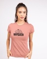 Shop Napqueen Kitty Half Sleeve T-Shirt Misty Pink-Front