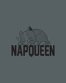 Shop Napqueen Kitty Round Neck 3/4th Sleeve T-Shirt Nimbus Grey-Full