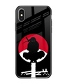 Shop Naruto Illustration Premium Glass Case for Apple iPhone XS (Shock Proof,Scratch Resistant)-Front