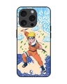 Shop Naruto Wave Premium Glass Cover for Apple iPhone 15 Pro-Front