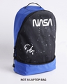 Shop Unisex Blue & Black Nasa Astronaut Graphic Printed Small Backpack-Design