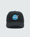 Shop Unisex Black Nasa Space Printed Baseball Cap-Front