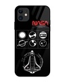 Shop NASA Spacecraft Premium Glass Cover for Apple iPhone 12-Front