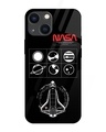 Shop NASA Spacecraft Premium Glass Cover for Apple iPhone 14 Plus-Front