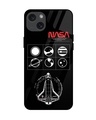 Shop NASA Spacecraft Premium Glass Cover for Apple iPhone 15 Plus-Front