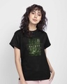 Shop Nature Finds Its Way Boyfriend T-Shirt Black-Front