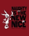 Shop Naughty Is The New Nice Half Sleeve T-Shirt (LTL)
