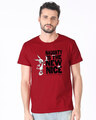 Shop Naughty Is The New Nice Half Sleeve T-Shirt (LTL)-Front