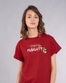 Shop Naughty Not Cute Boyfriend T-Shirt (TJL)-Front