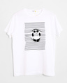 Shop Naughty Panda Half Sleeve T-Shirt-Front
