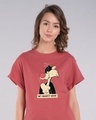Shop Naughty Sylvester Boyfriend T-Shirt (LTL)-Front