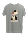 Shop Naughty Sylvester Half Sleeve T-Shirt (LTL)-Front