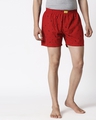 Shop Nautical Print Red Boxers-Front