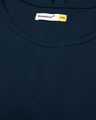 Shop Navy Blue Basic Round Hem T-Shirt